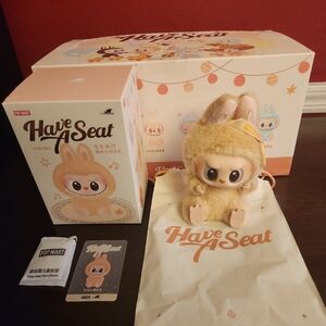 BNIB Authentic Pop Mart Labubu, Baba, Have A Seat Series
